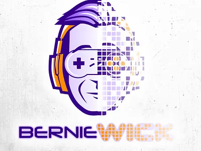 Logo concepts - gamer podcast chipdavid dogwings drawing gaming icon logo mascot podcast vector