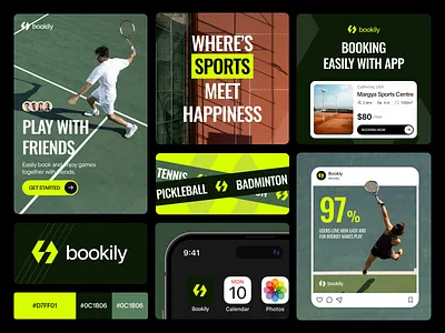 Game on! 🎾 activelifestyle app bookingapp branddesign branding dashboard designinspiration illustration mobileappdesigner playwithfriends sports app tennis tennisapp ui uxdesign visualdesign