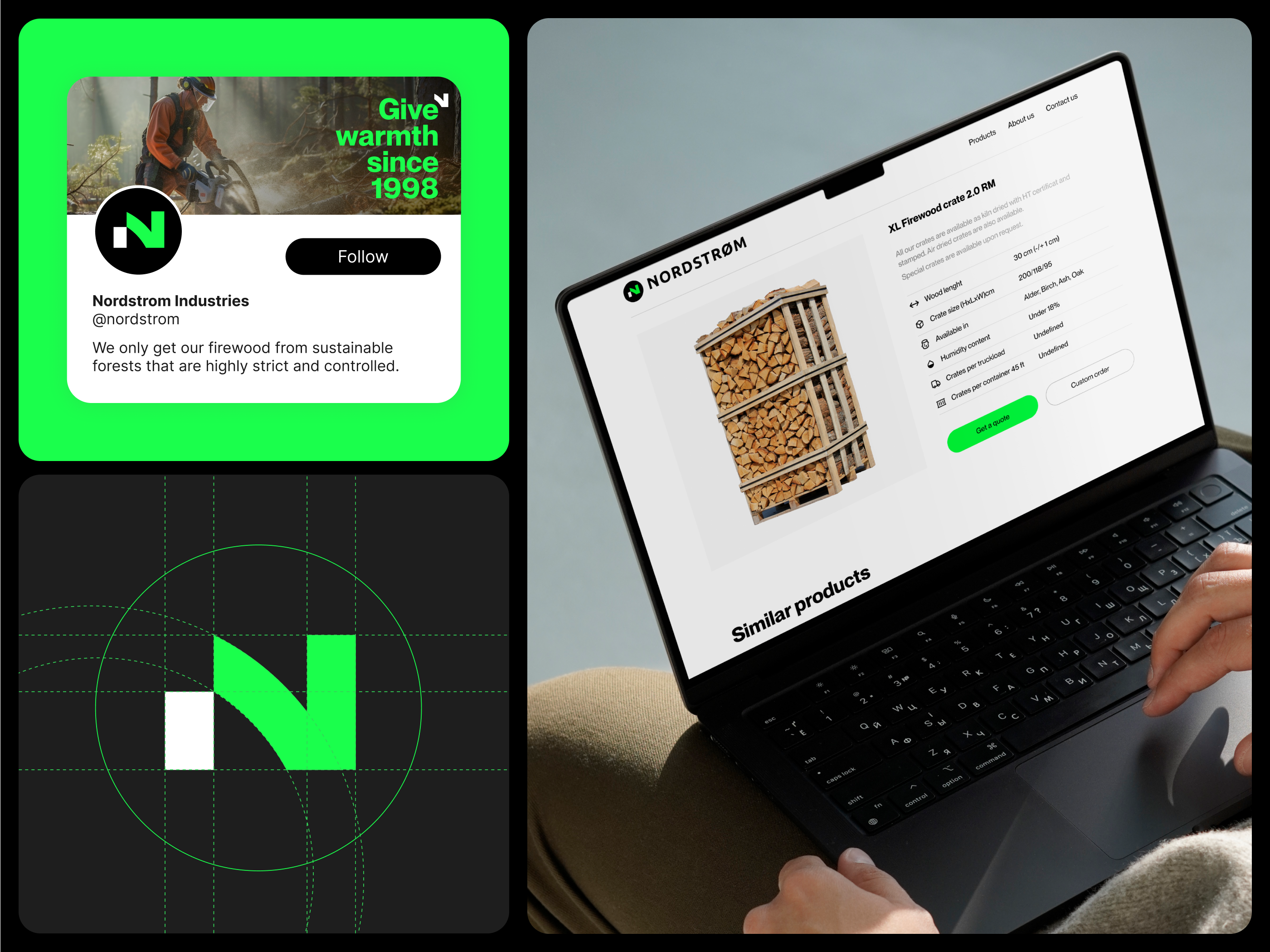 Logotype, Sign, LinkedIn profile, B2B Website | Nordstrom