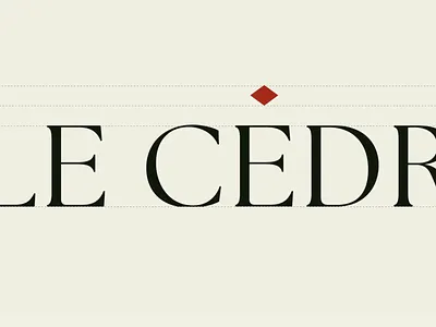 LE CÈDRE ROUGE branding illustration ui ux webdesign