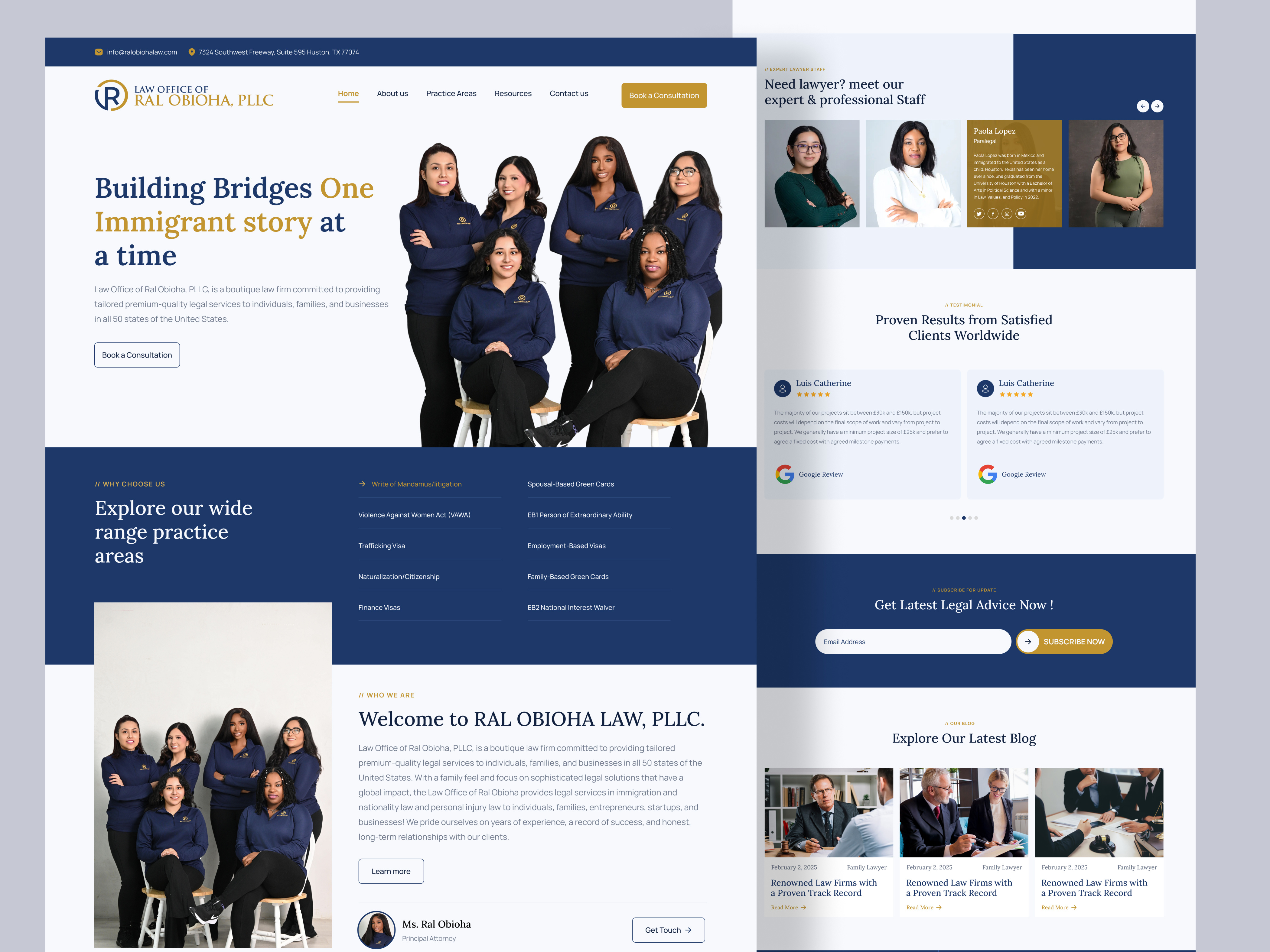 Example of Landing Page/Web Design