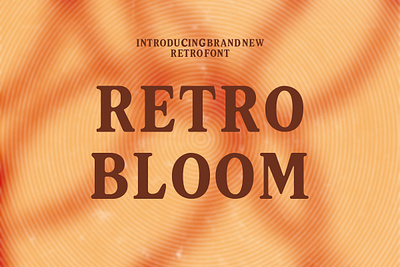 Retro-Bloom Font. graphicdesign