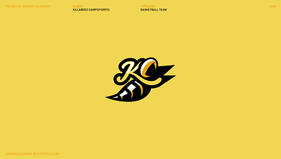 Killabeez Basketball animal animal logo basket basketball bee jersey killabeez logo mascotte nba nba logo playground rome sport sport logo streetball