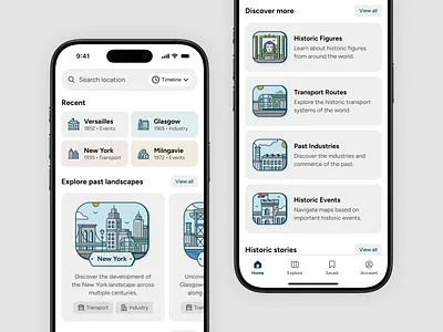 Past Mapper App illustration maps ui