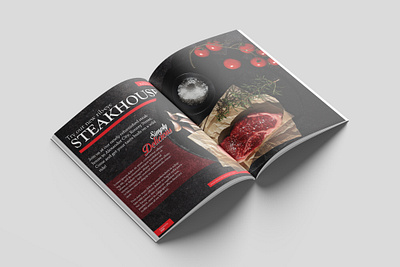 Steakhouse Catalog Design (Magazine Catalog Project) app branding design graphic design illustration logo typography ui ux vector