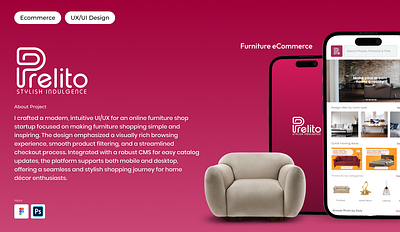 Furniture eCommerce Store ecommerce figma mobile app uiux