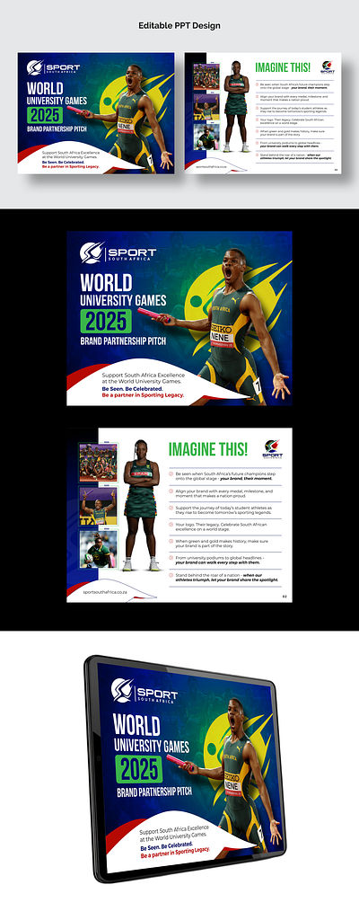 Sport Games PPT Design (Presentation Design) flyer design postcard design ppt design presentation design sport games sport games ppt design