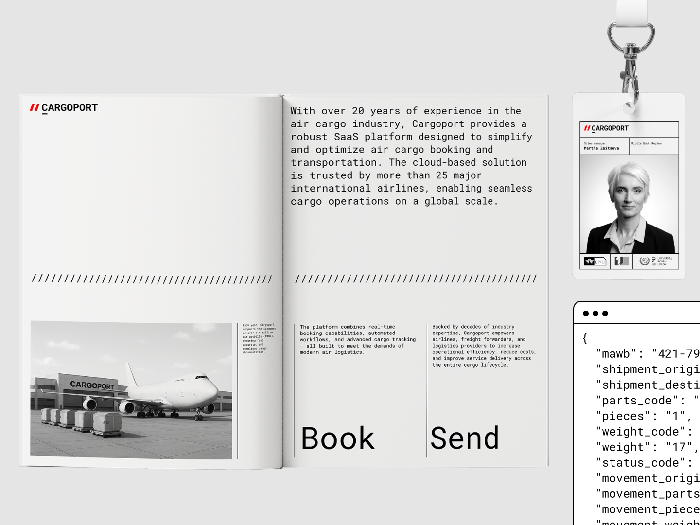 Rebranding for Cargoport air booking air cargo branding cargo minimalism rebranding redesign