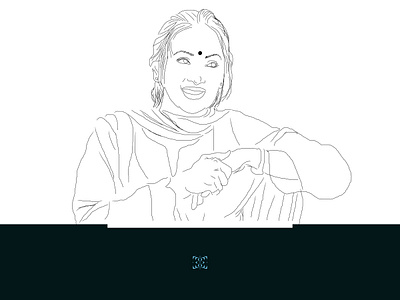Portrait Practice_ Afsana Ara Bindu_In Lines_11 illustration