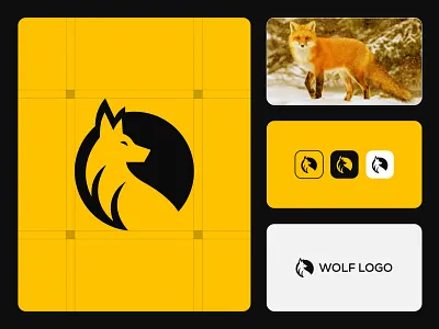 Wolf - Fox Logo - Smart & Bold Animal Symbol for Modern Brands abstract animal brand branding custom logo fox logo gaming logo icon logo design logotype mark mascot logo minimalist modern logo smart brand symbol tech logo vector wildlife logo wolf logo
