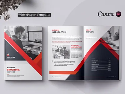 Company Brochure | Canva, InDesign brand branding brochure brochure template design graphic design illustration management template