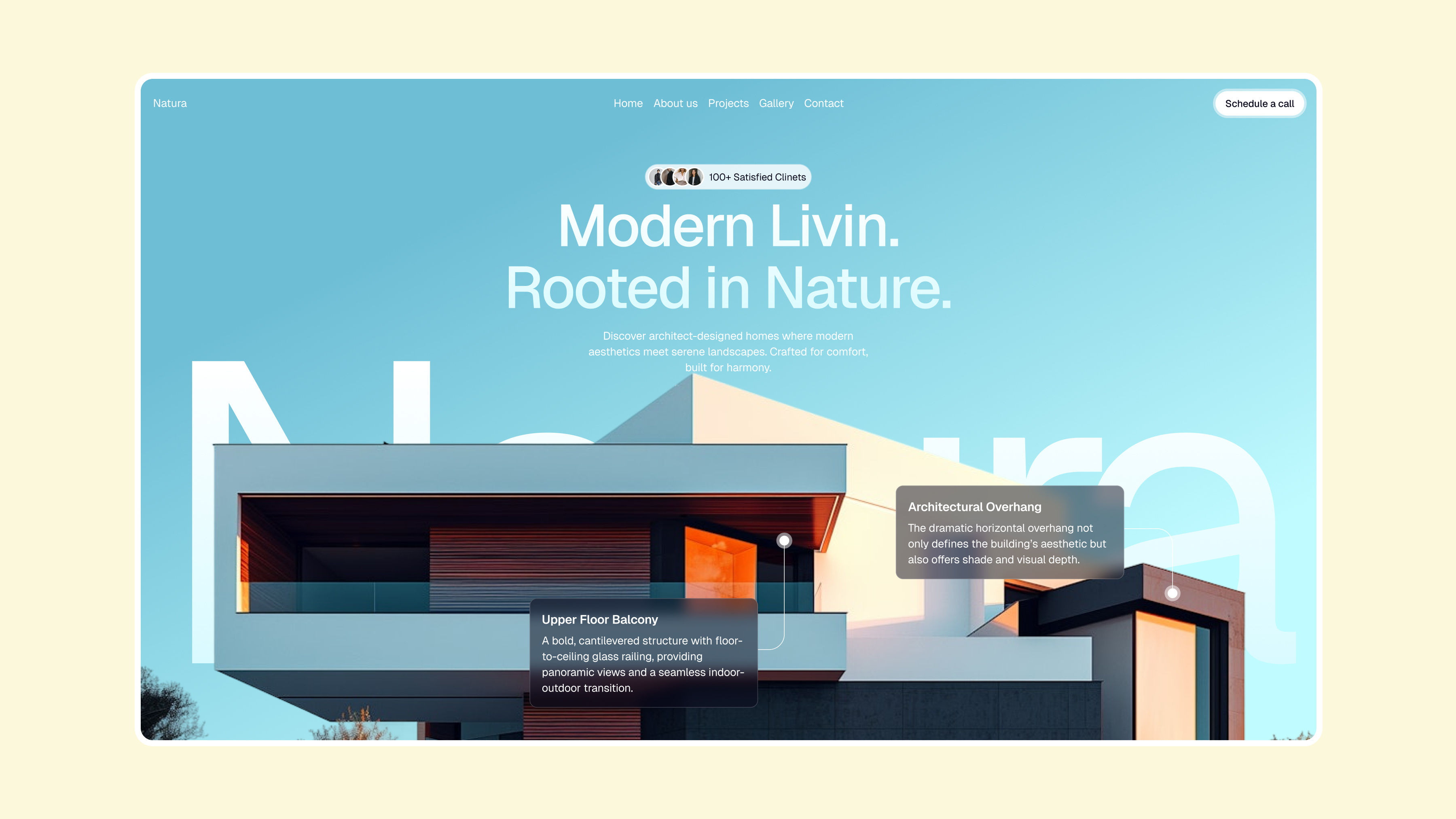 Real estate website graphic design hero house real esate ui web webdesign