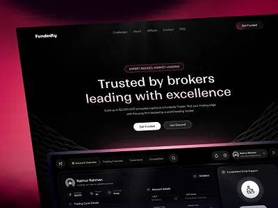 Prop Trading Firm - Landing Page crypto crypto landing page crypto trading prop firm prop trading firm trading landing page trading platform web design