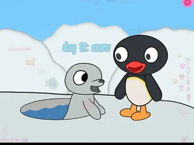 Maycean Day 18: snow art post art tag digital art drawing fan art illustration