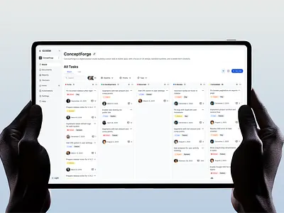 IQ Desk – Smart Task & Documentation Management Platform dashboard kanban kanban view management project management task task management team management uiux web web design