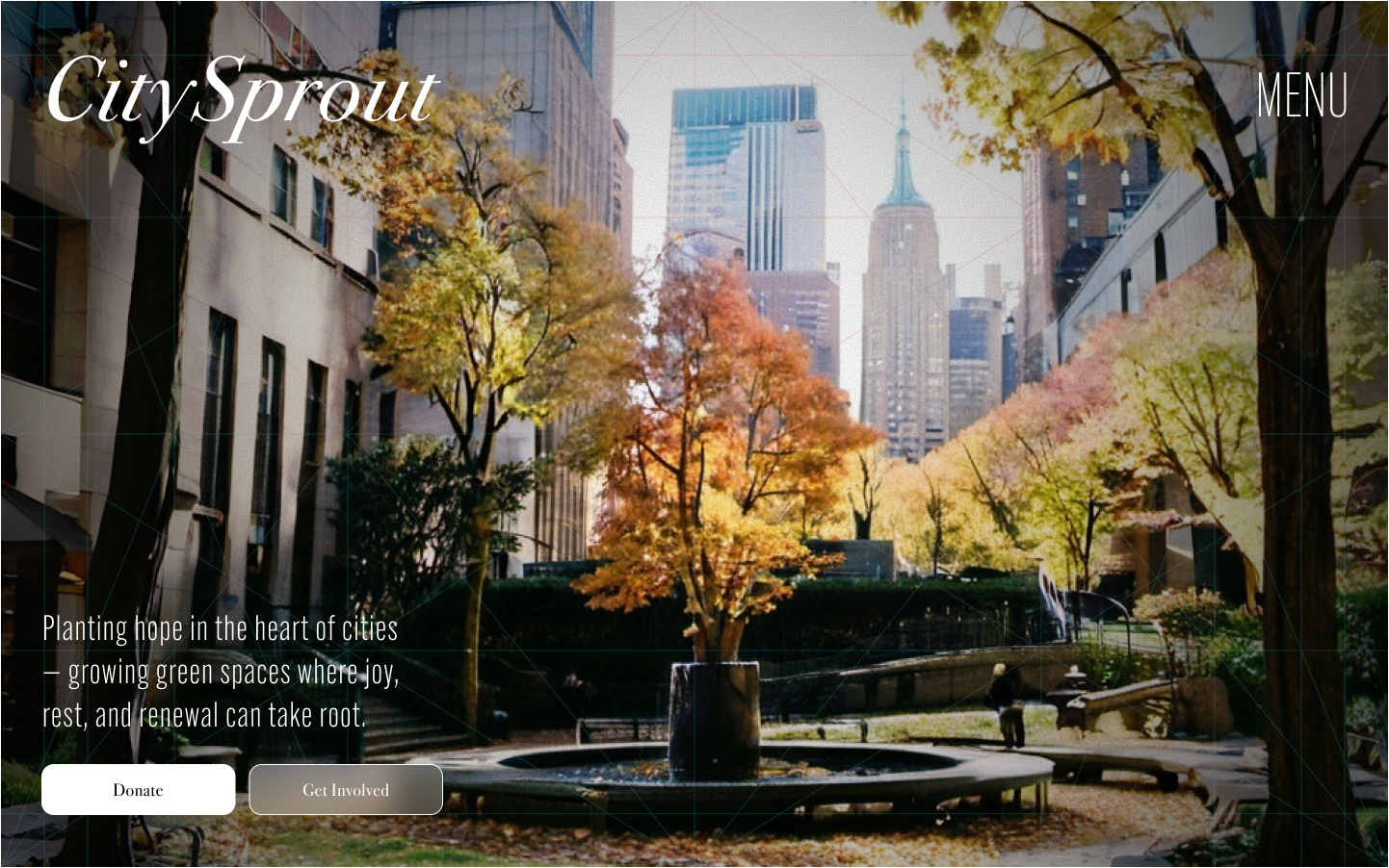 CitySprout — remix 30 day challenge 30daychallenge 30daysofdesign design hero image hero section landing pange ui web design website