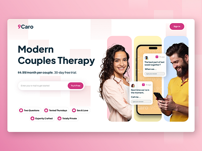 Caro Landingpage UX UI Design branding graphic design implementation it logo saas ui ux ui design webdesign webflow website