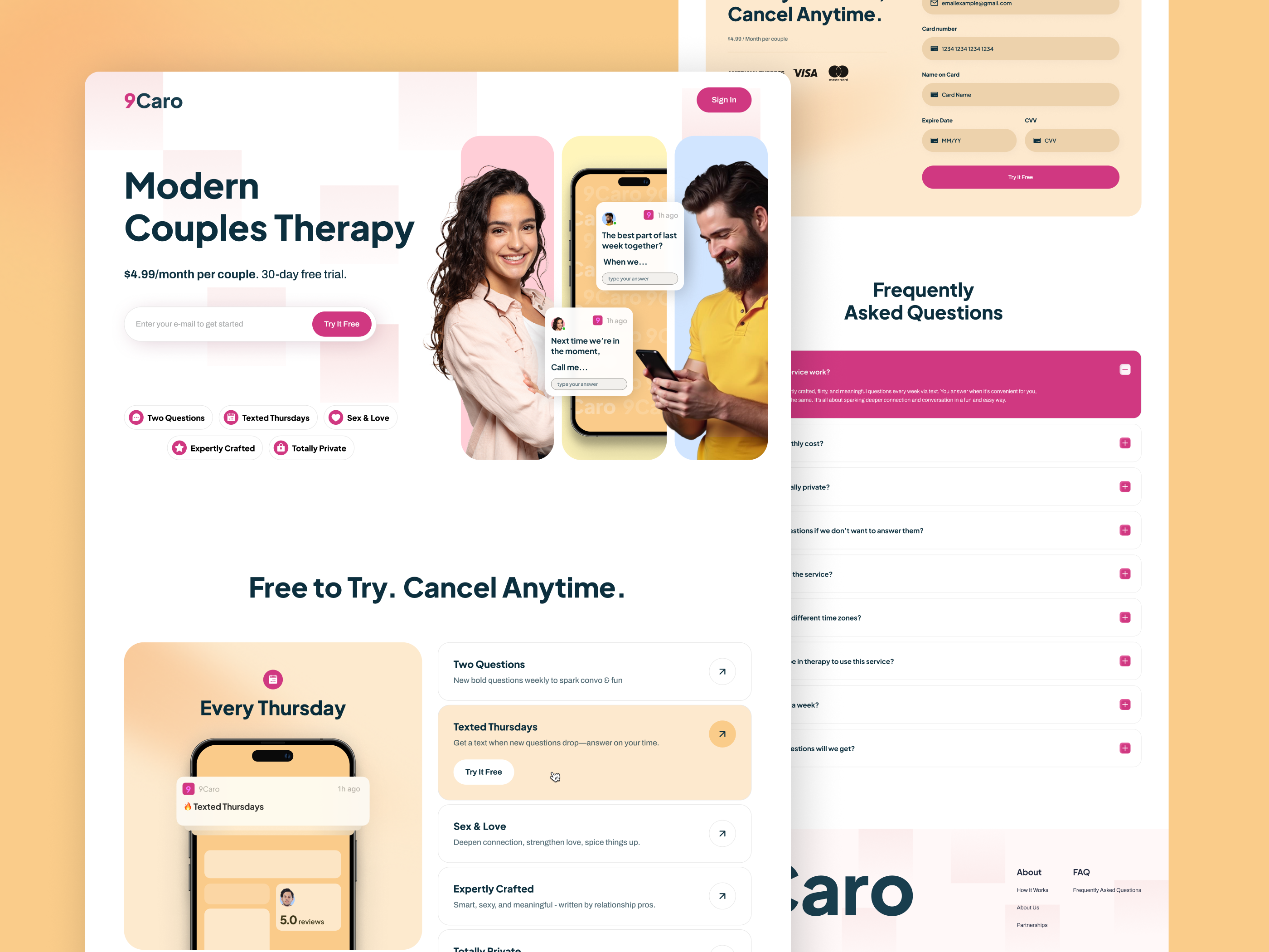 Example of Landing Page Design