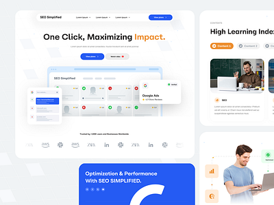 SEO Simplified Website UX UI Design ai design graphic design illustrations landing page logo saas ui ux ui ux ui design vector web design website
