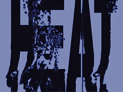 Heat Distortion Typography Effect bold letters digital effect distorted type glitch typography heat distortion liquid texture modern typography motion blur noise filter text treatment type experiment vapor effect visual melting