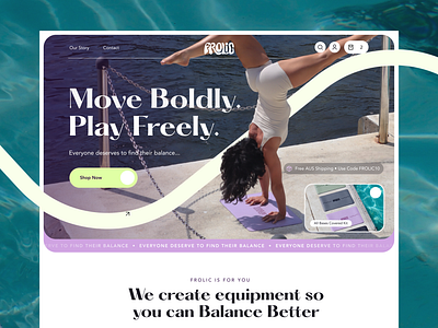 Frolic E-commerce UX UI Design e commerce graphic design landing page product page ui ux design ux ui