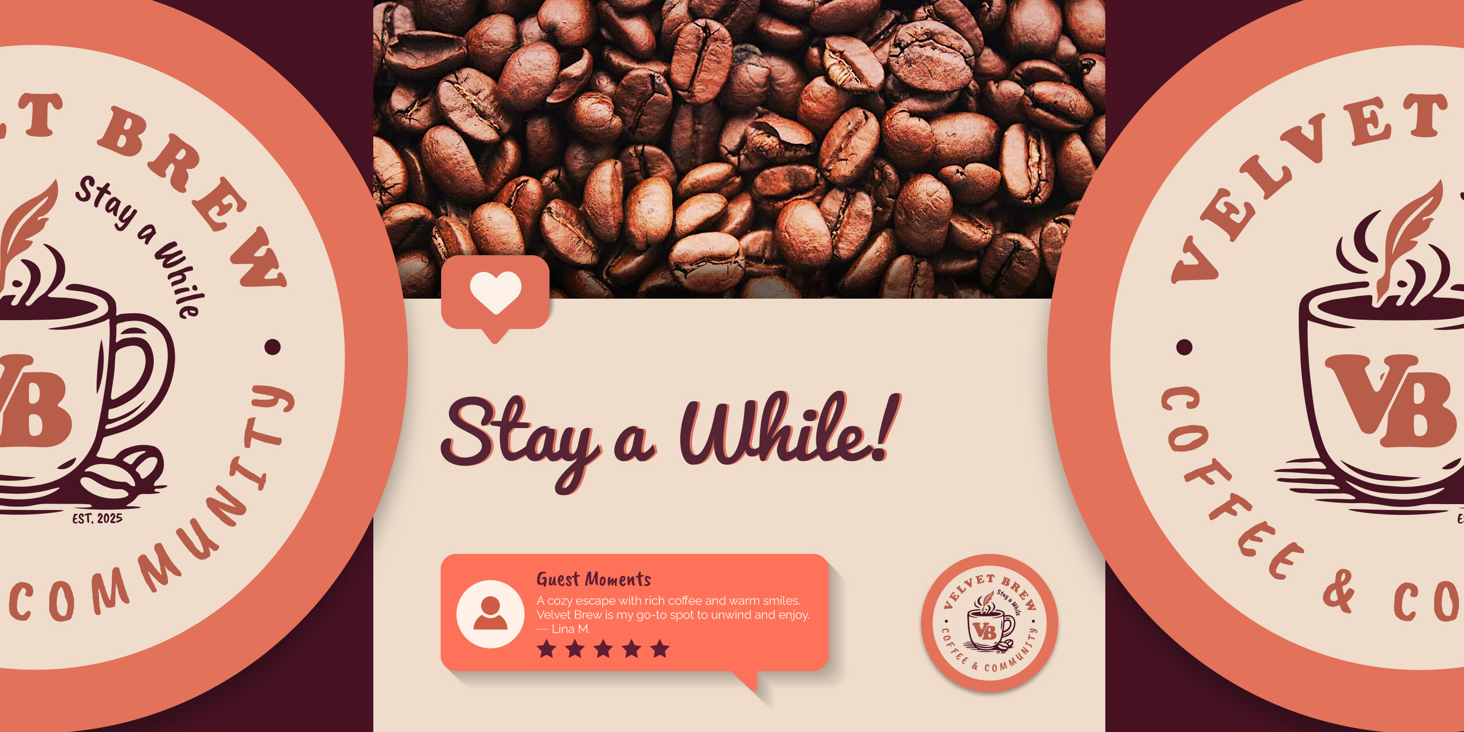 VELVET BREW - AD CAMPAIGN advertising design graphic design illustration logo typography visual designs