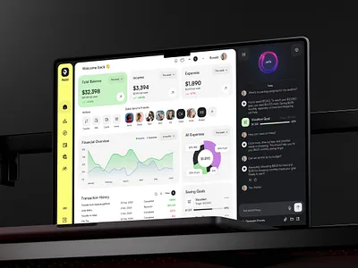 Rokkl - AI web banking finance dashboard ai banking dashboard finance money saas ui