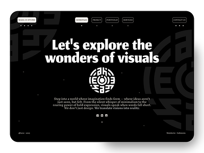 Portfolio Website Design branding dark homepage intense landingpage love portfolio portfolio design ui uiux ux website design webui