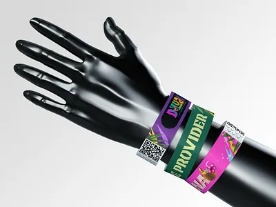 D'Luau — Event Wristband Design adobe illustrator adobe photoshop bold design bold font brand design branding branding services event event design event graphics graphic design graphic design services illustration logo mockup tropical wristband wristband design
