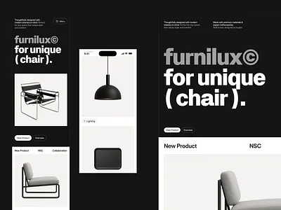 Landing Furniture (Mobile version) chair design detail product ecommerce furniture design furniture web design interior international design landing page mobile version product product page design responsive store testimonial design ui design web web design web page website