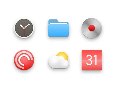Skeuomorphic app icons design graphic design icon sketch skeuomorphism