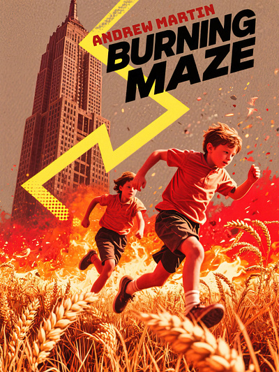BOOK COVER 026 | BURNING MAZE - ANDREW MARTIN commission