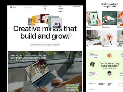 Idevo - Creative Digital Agency agency branding company creative design digital elementor framer landing marketing page personal portfolio studio ui webflow website wordpress