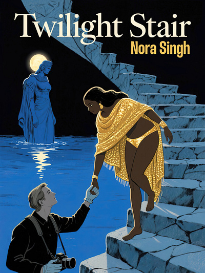 BOOK COVER 028 | TWILIGHT STAIR - NORA SINGH commission steven casteel stevencasteel