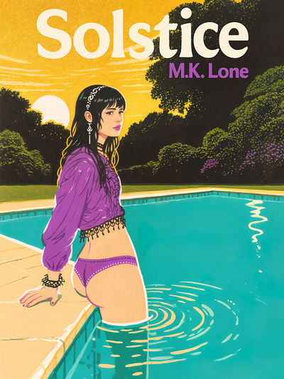 BOOK COVER 030 | SOLSTICE - M.K. LONE commission steven casteel stevencasteel