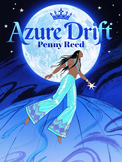 BOOK COVER 031 | AZURE DRIFT - PENNY REED commission steven casteel stevencasteel