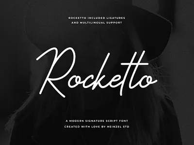 Rocketto Signature Font branding canva commercial use cricut cricut font cursive font design digital font graphic design handwriting font handwritten font illustration logo modern font monoline signature font ui wedding font
