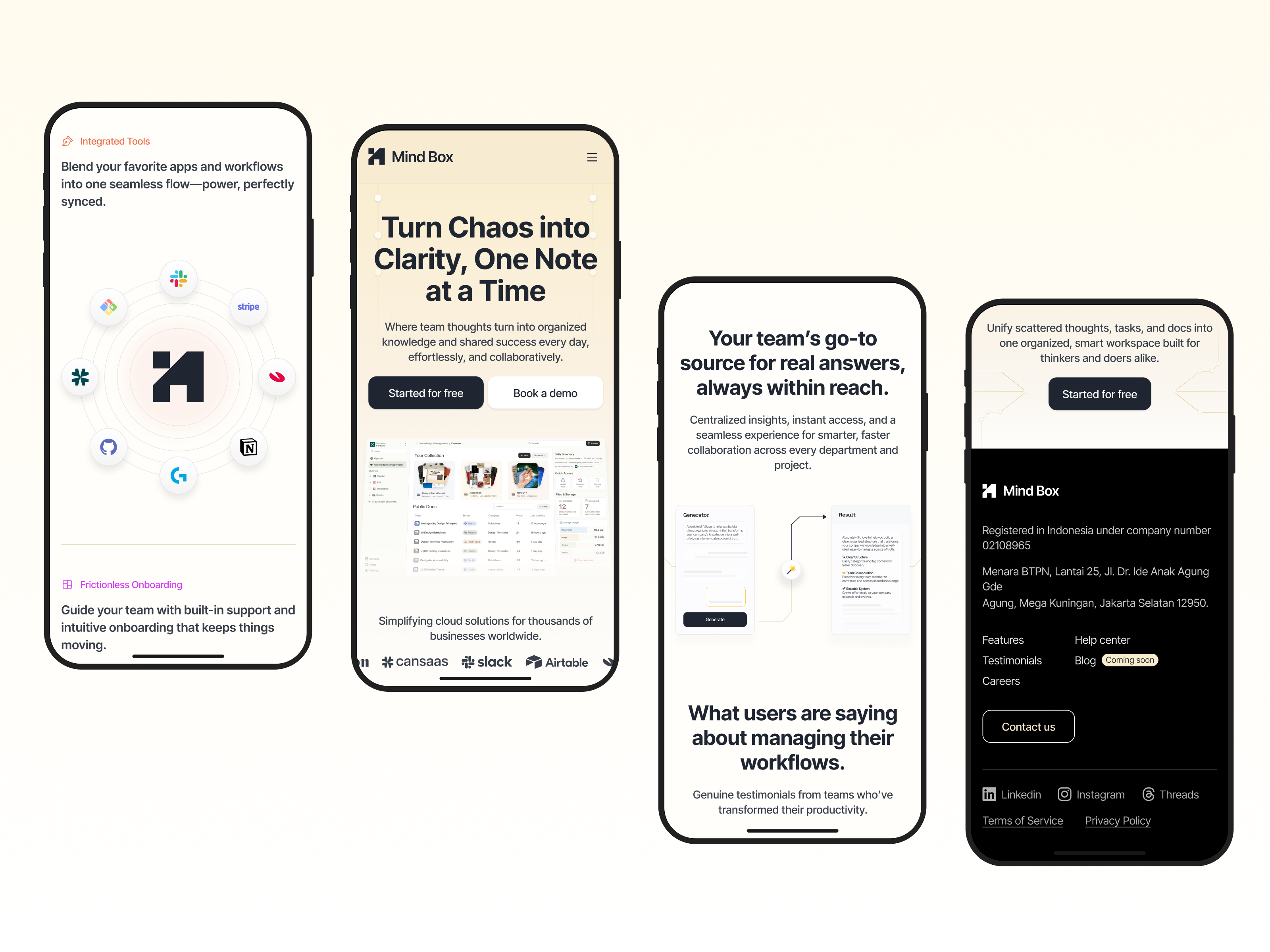 Mind Box - Create Knowledge Responsive Design app app design b2b cansaas clean design interface knowledge management minimalist mobile mobile app mobile responsive modern responsive saas ui ux