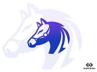 Modern Horse Head Logo Design logos