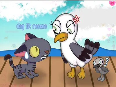 Maycean Day 19: rescue art post art tag digital art drawing fan art illustration