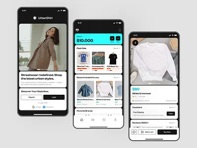 UrbanShirt Mobile App bentobox design figma mobile app mobile design mobile uiux mobiledesign trending ui uiux ux