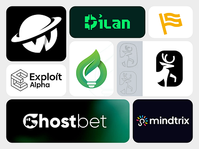 Logo Designs for Modern Brands abstract betting platform brand identity branding crypto fintech gaming green energy icon identity logo logo design logo mark logotype minimal logo minimalist logo tech tech company typography vector