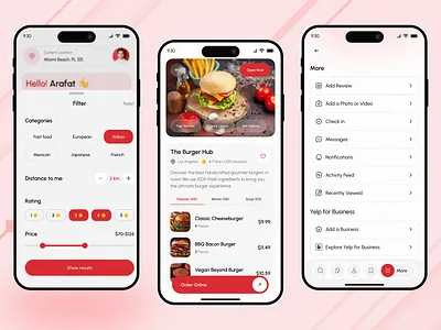 Food App Redesign app b2b clean crm delivery delivery app food app food app design food delivery app grocery app ios mobile mobile app modern online order app product design app restaurant app sas ui ux