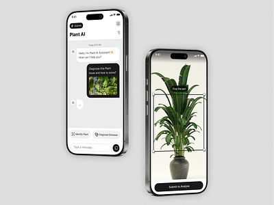 Plant AI App mobile app plant plant ai plant app plantapp plants ui