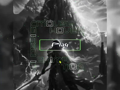 Mouse Hover Animation—UI Microinteraction animation button animarion cyber game ui interactive micro interaction motion graphics mouse hover mousehovereffect nft ui ux uibutton webinteraction