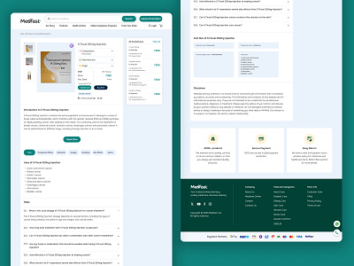 Medfast - Product Page Design branding design graphic design logo ui ux