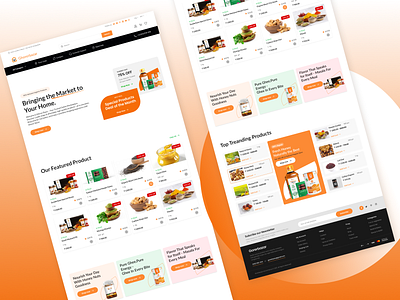 Ghorer Bazar Website Redesign ai design app branding clean ui creative design design figma design grocery app illustration minimal design modern design online shopping product design responsive design typography ui ui design ux case study visual design wesite design