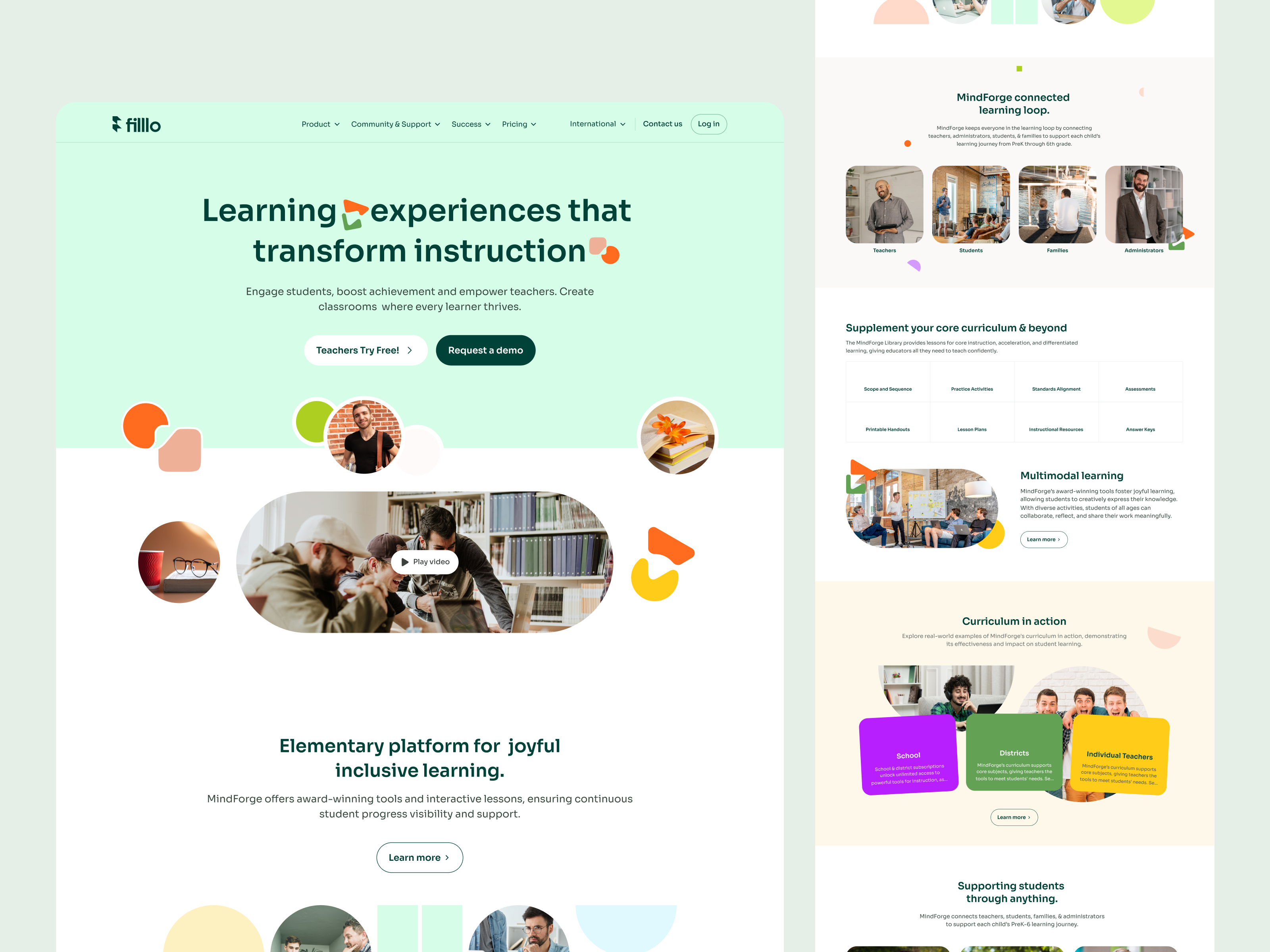 LMS - Landing Page UI/UX Design by Filllo Design Agency on Dribbble