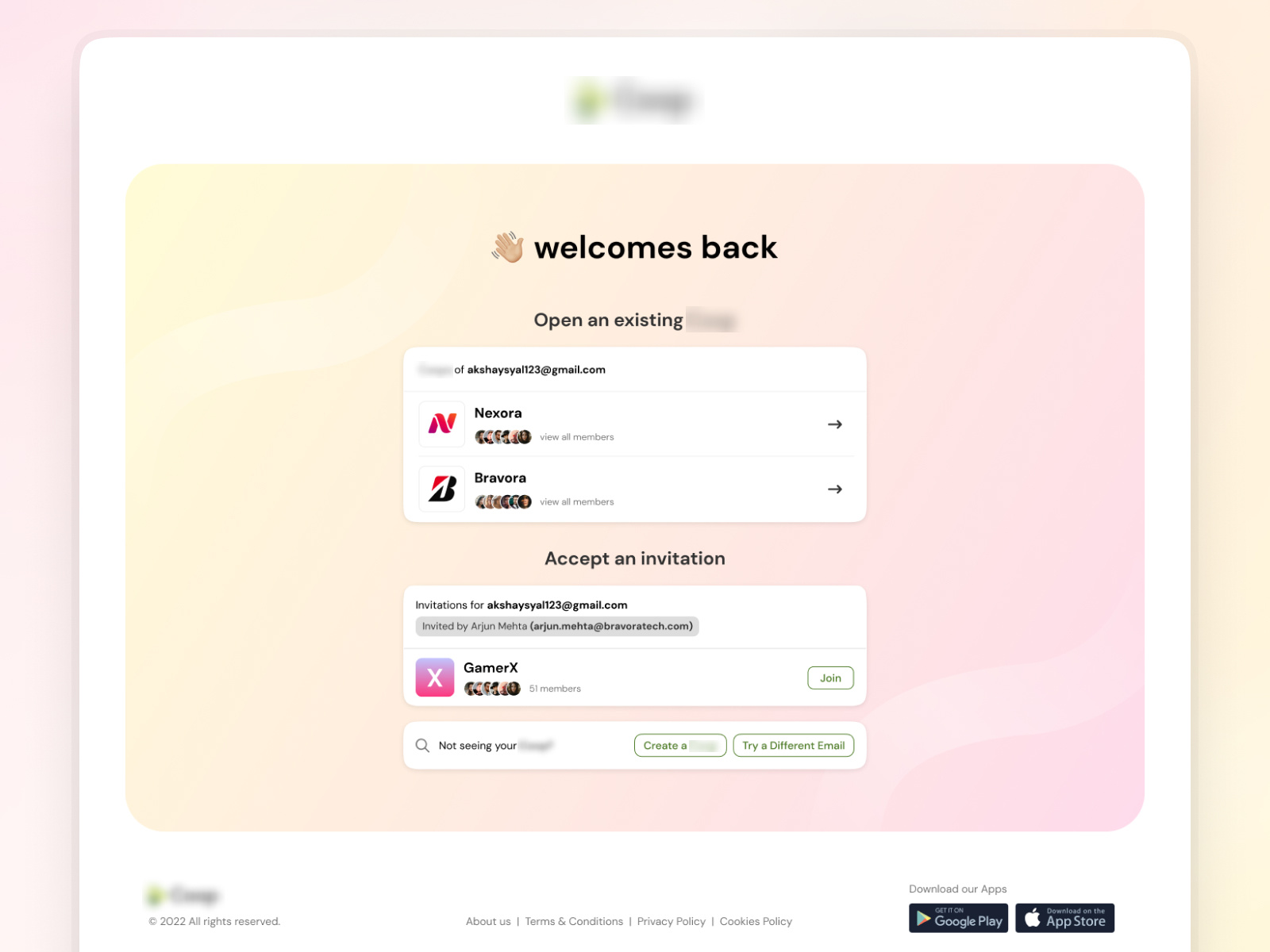 Join Channel or Accept Invitation channel clean design design designer invitation invite join login minimal minimalist ui design welcome