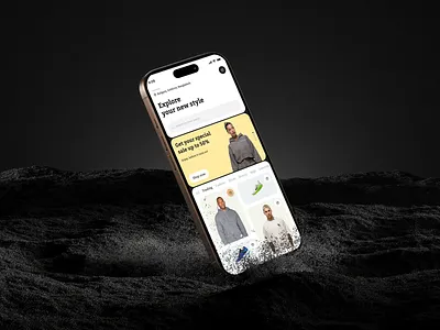 Ecommerce Mobile App app design application clean ecommerce fashion market marketplace mobile app modern saas shopping startup ui